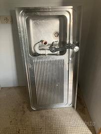 Lavello inox 1200x660 + miscelatore con doccetta