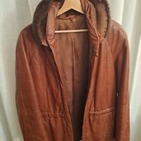 Giacca vintage in pelle anni 70-80s scout