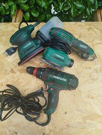 Trapano, levigatrice e rotorbitale Parkside 