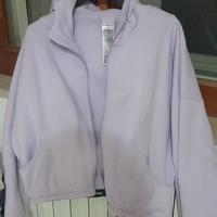 Felpa da donna con zip nuova taglia s