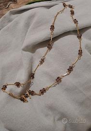 collana vintage placata oro 