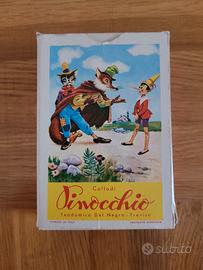 carte da gioco Pinocchio anni 60