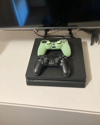ps4/playstation 4 slim 1TB + 2 DualShok