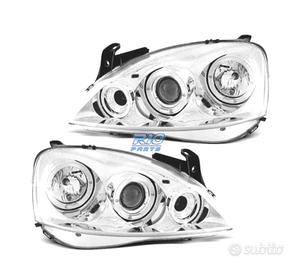 FARI OPEL CORSA C 00-06 ANGEL EYES FONDO CROMATO