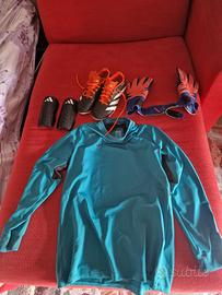 materiale calcio da portiere  12-13 anni