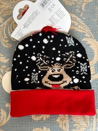 Cappellino di Natale per kids con renna