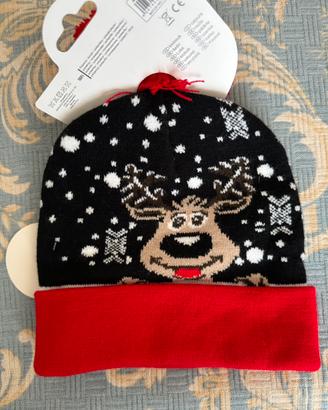 Cappellino di Natale per kids con renna