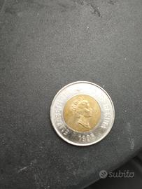 moneta 2 dollari canadese 1996