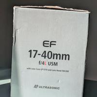 Obbiettivo Canon 17-40 mm f/4