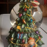 Boule de Neige Albero di Natale con Babbo Natale