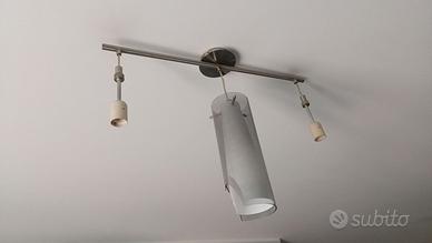 Lampadario a tre cilindri
