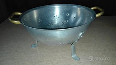 Scolapasta alluminio ristorazione usato 34 cm