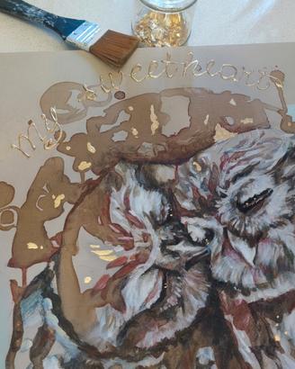 Quadro d'arredo fatto a mano "My sweetheart"