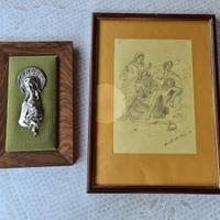 Quadri votivi antichi in legno antichi