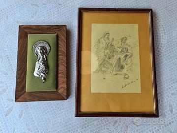 Quadri votivi antichi in legno antichi