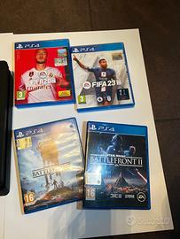 Ps4 con 2 joistick e 4 giochi ps4 e una sorpresa