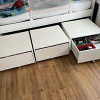 3 Contenitori IKEA SLÄKT mobili cameretta bambini