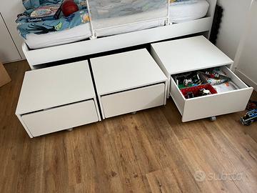 3 Contenitori IKEA SLÄKT mobili cameretta bambini