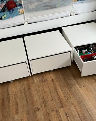 3 Contenitori IKEA SLÄKT mobili cameretta bambini