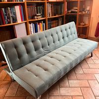 Divano letto 3 posti con schienale reclinabile