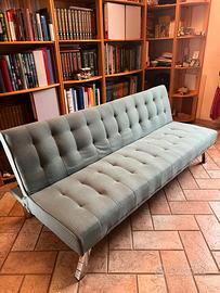 Divano letto 3 posti con schienale reclinabile