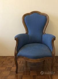 Elegante Poltrona Classica stile Luigi XV