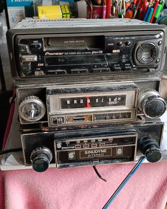 Autoradio d'epoca 3 pz