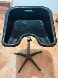 Lavatesta portatile Giubra con tubo di scarico