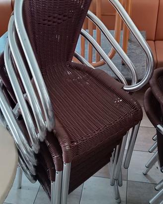 Tavolini e sedie da bar per giardino