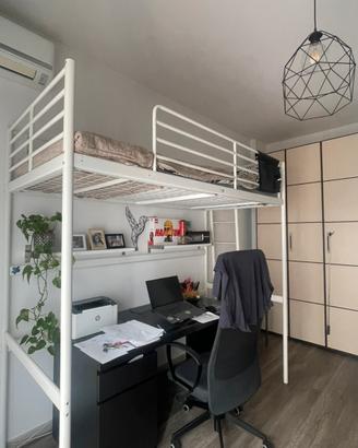 Letto singolo a soppalco