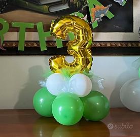 Composizione semplice palloncini da tavolo