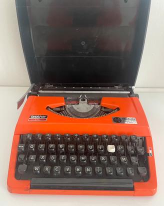 Brother 210 Macchina da Scrivere Arancione