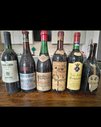 lotto 6 bottiglie vino