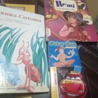 4 Libri Fumetto per Ragazzi/e Peter Pan Remi Cars 