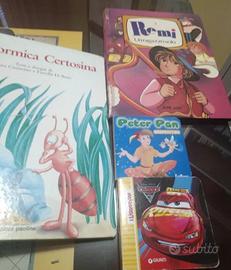 4 Libri Fumetto per Ragazzi/e Peter Pan Remi Cars 