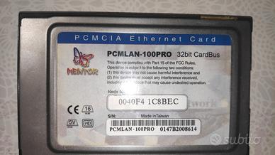 Scheda Ethernet PCMCIA Mentor PCMLAN-100PRO 32 bit