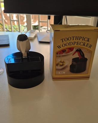 Distributore Stuzzicadenti Vintage Woodpecker 