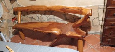 Panca in legno di noce