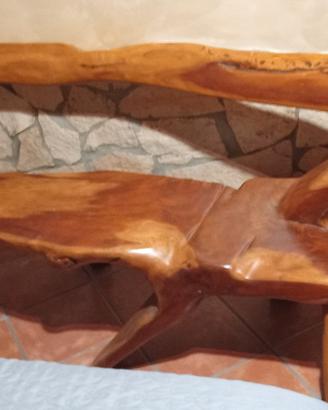 Panca in legno di noce