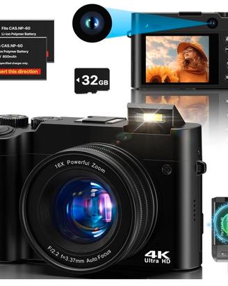 Fotocamera Digitale 64MP 4K