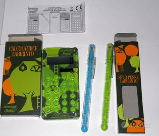 Calcolatrice e penne "I ragazzi del Mulino Bianco"