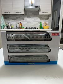 Set 3 carrozze EUROFIMA FS bigrigio H0 PIKO 58251
