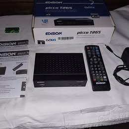 Decoder Edision Picco T265 DVBT2 telecomando 2in1