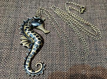 Collana Cavalluccio Marino Necklace Charm Seahorse