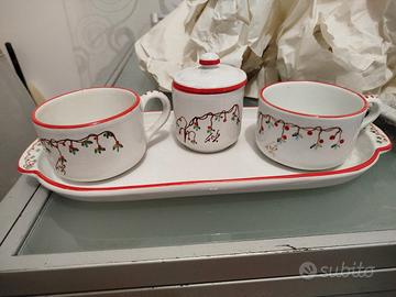 tazze zuccheriera ceramica deruta 