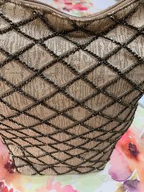 secchiello in tela e pelle