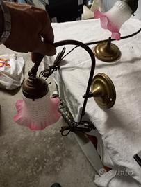 coppia lampade da parete vintage