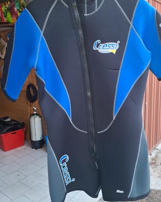 MUTA CRESSI CORTA 5mm MAI USATA XXL