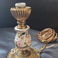 Lampada  capodimonte  vintage