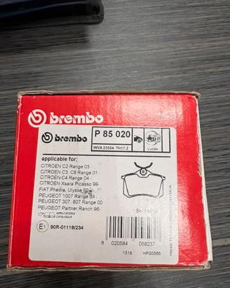 Pastiglie Freno Posteriori Brembo P 85 020 Nuove